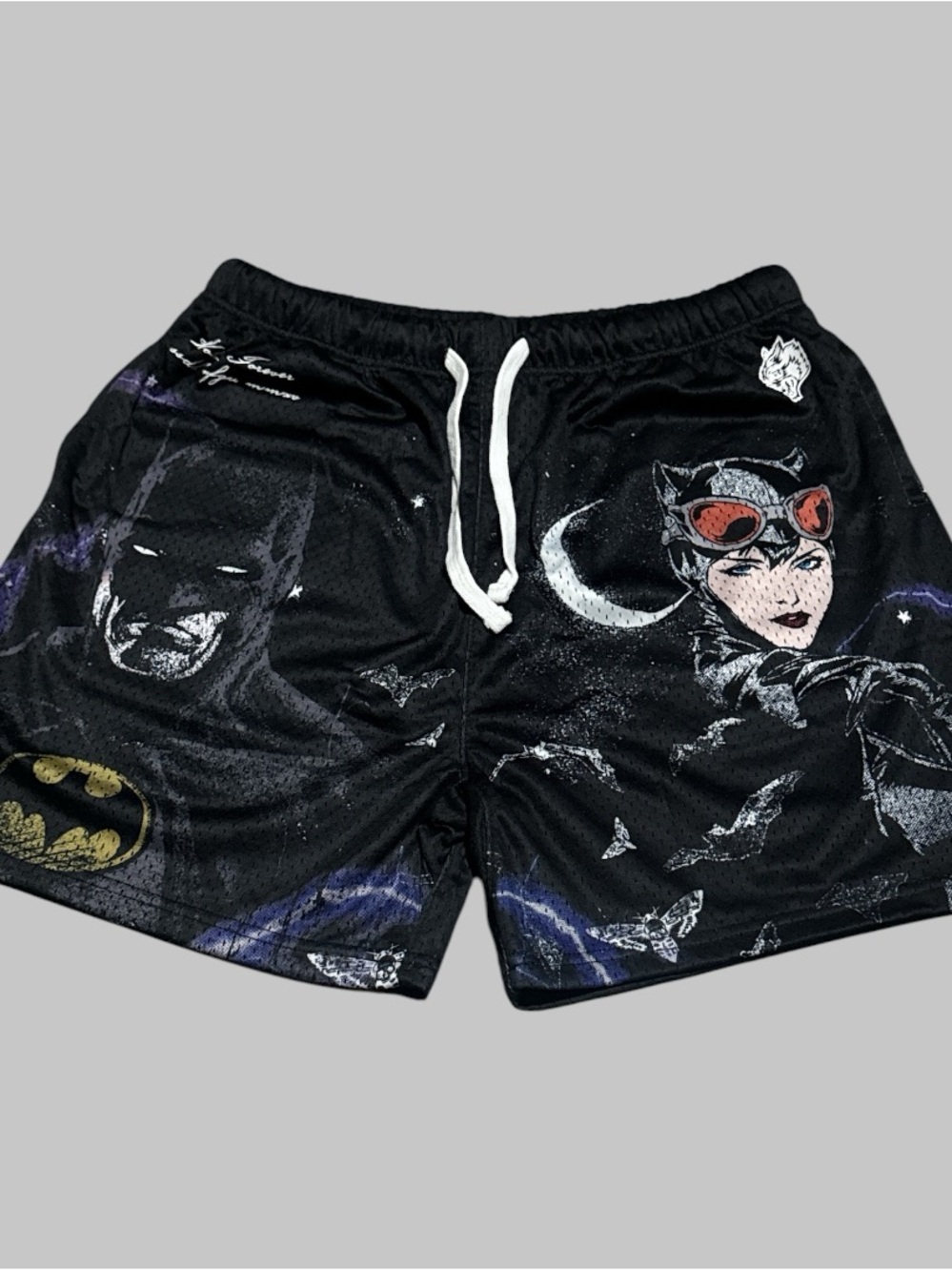 Darc Sport x DC “BAT and the CAT” Premium Mesh Shorts Size LARGE # 664 of 1000